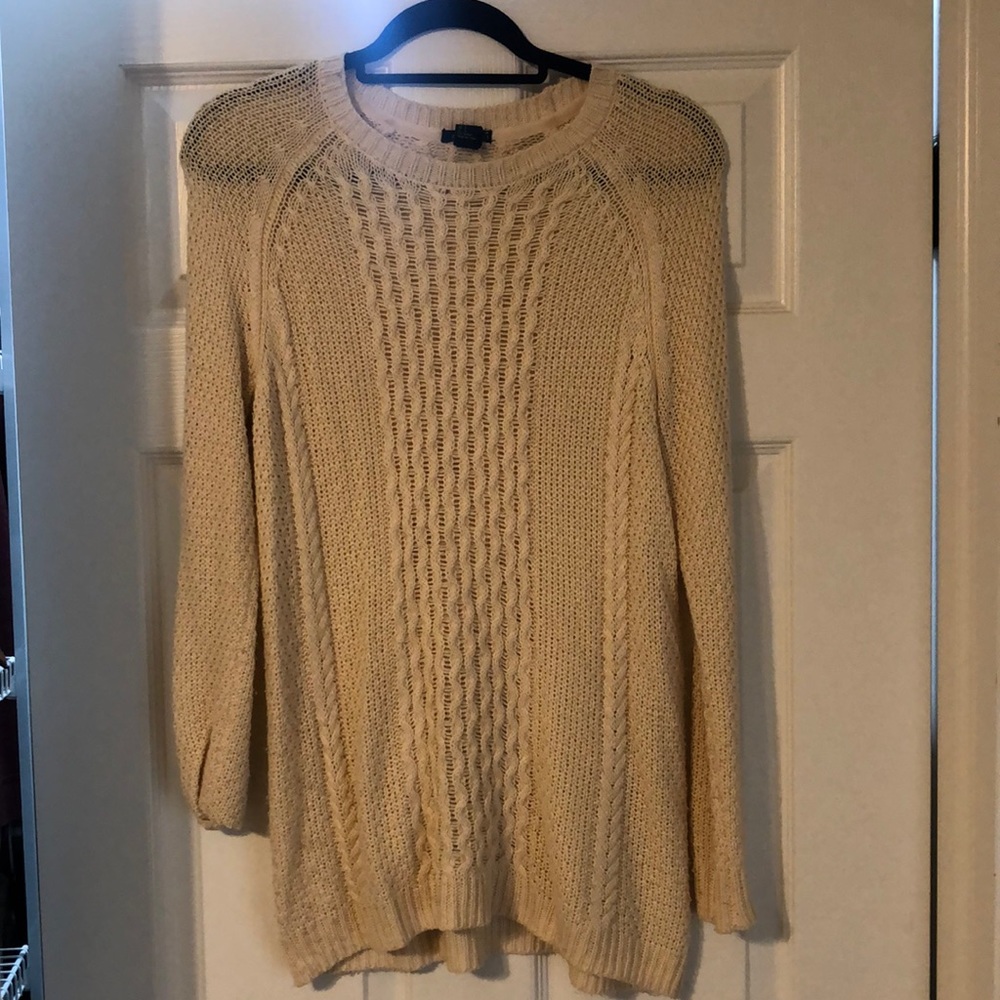 Cream knit sweater